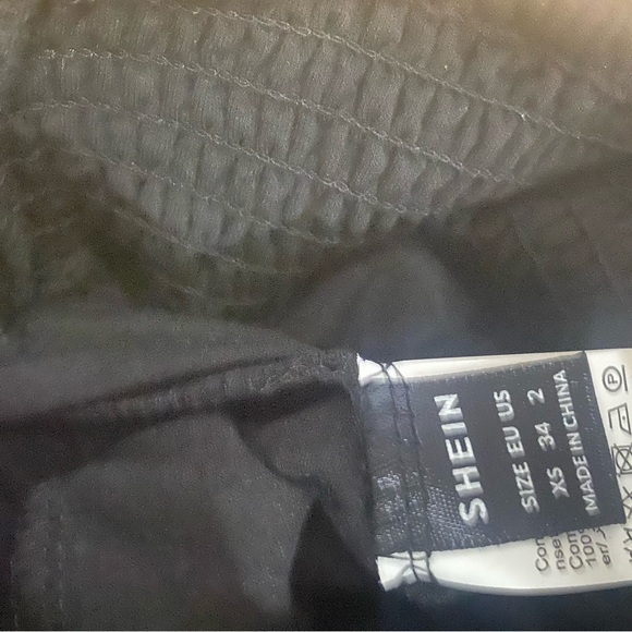 SHEIN Elegant Black High-Waisted Trousers - Picture 3 of 3